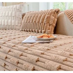 Set Piecera Premium + 2 Fundas Coj&iacute;n Caf&eacute;