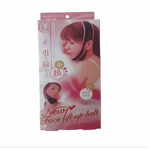 Faja Reductora Papada Anti Arruga Mentonera 59cm Negra