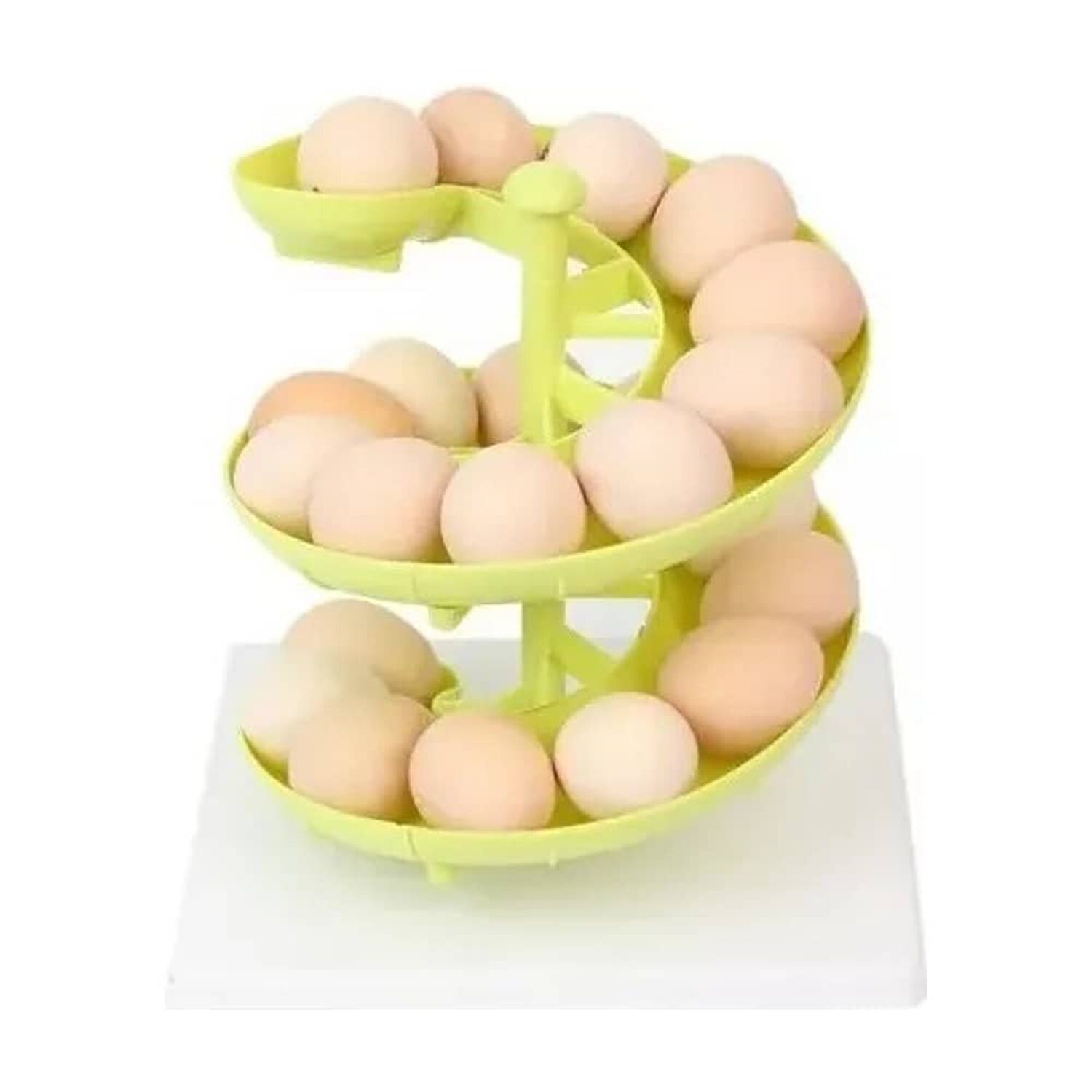 Dispensador De Huevos Espiral De Cocina, Soporte De Pl&aacute;stico image number 3.0
