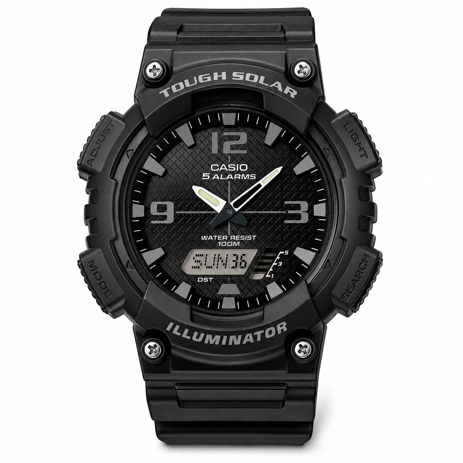 Reloj Casio Solar De Hombre Aq-s810w-1a2vdf Sport Line Black image number 0.0