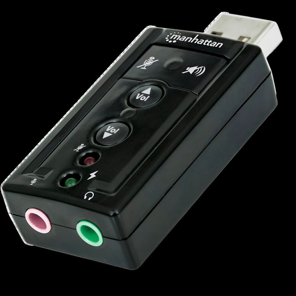 Tarjeta De Sonido Usb Con Audio 7.1 Hd Manhattan 152341 image number 0.0