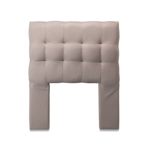 Respaldo Alicante Con Patas Tela 1 Plaza Beige