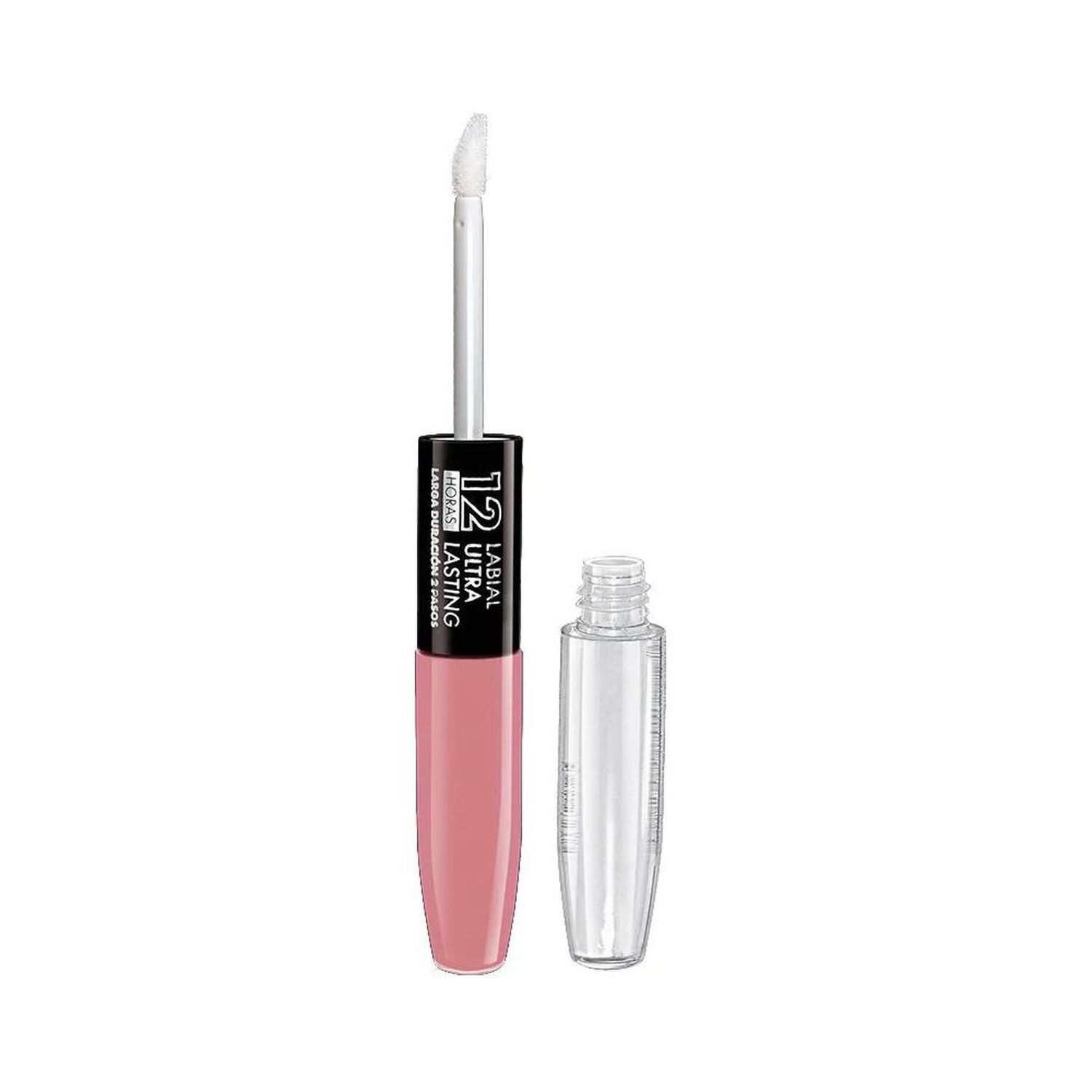 Labial 2 Pasos Ultra Lasting 12 Horas Pink Petrizzio image number 0.0