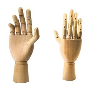 Maniqu&iacute; Mano De Madera Articulada 25cms