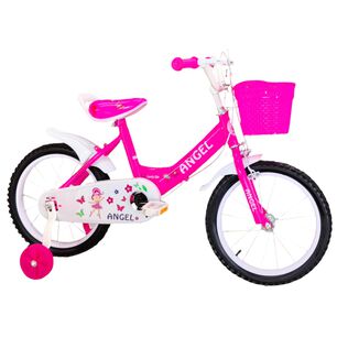 Bicicleta Aro 16 Infantil Rosado Angel