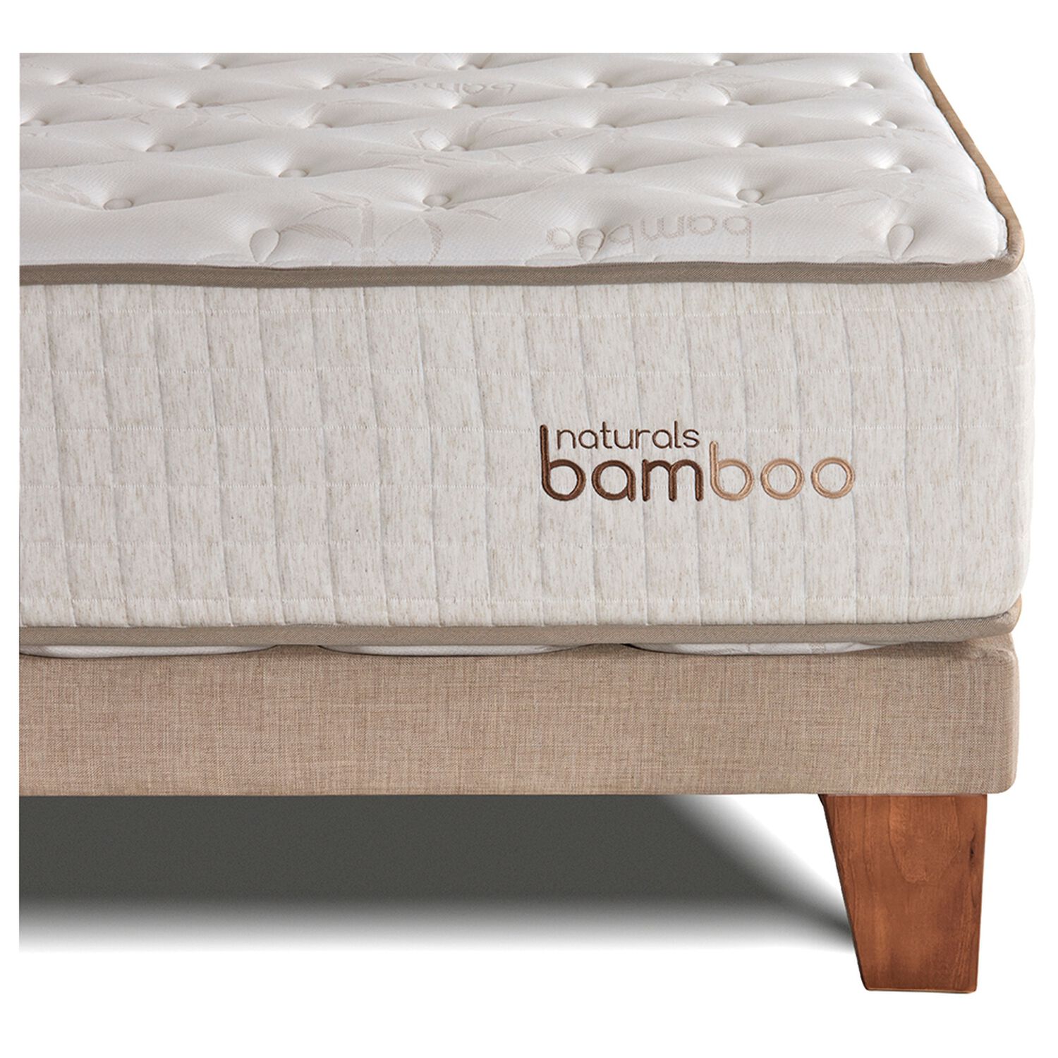 Cama Europea Celta Natural Bamboo / Super King / Base Dividida image number 4.0