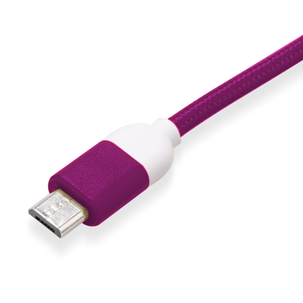 Cable De Datos Micro Usb 1 Mt Pantone High Speed Morado image number 2.0