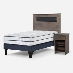 Cama Europea Rosen Autonomy Sky / 1.5 Plazas / Base Normal + Set De Maderas