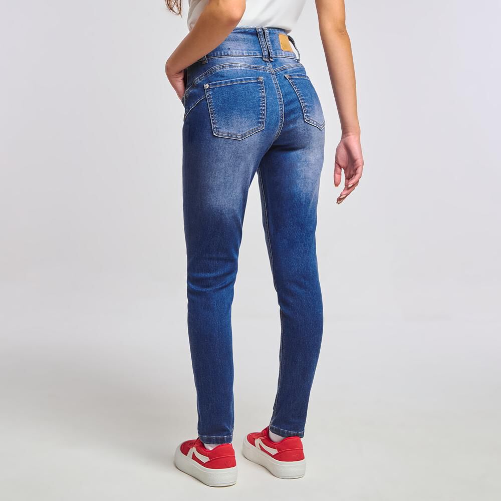 Jeans Tiro Medio Skinny Mujer Freedom image number 1.0