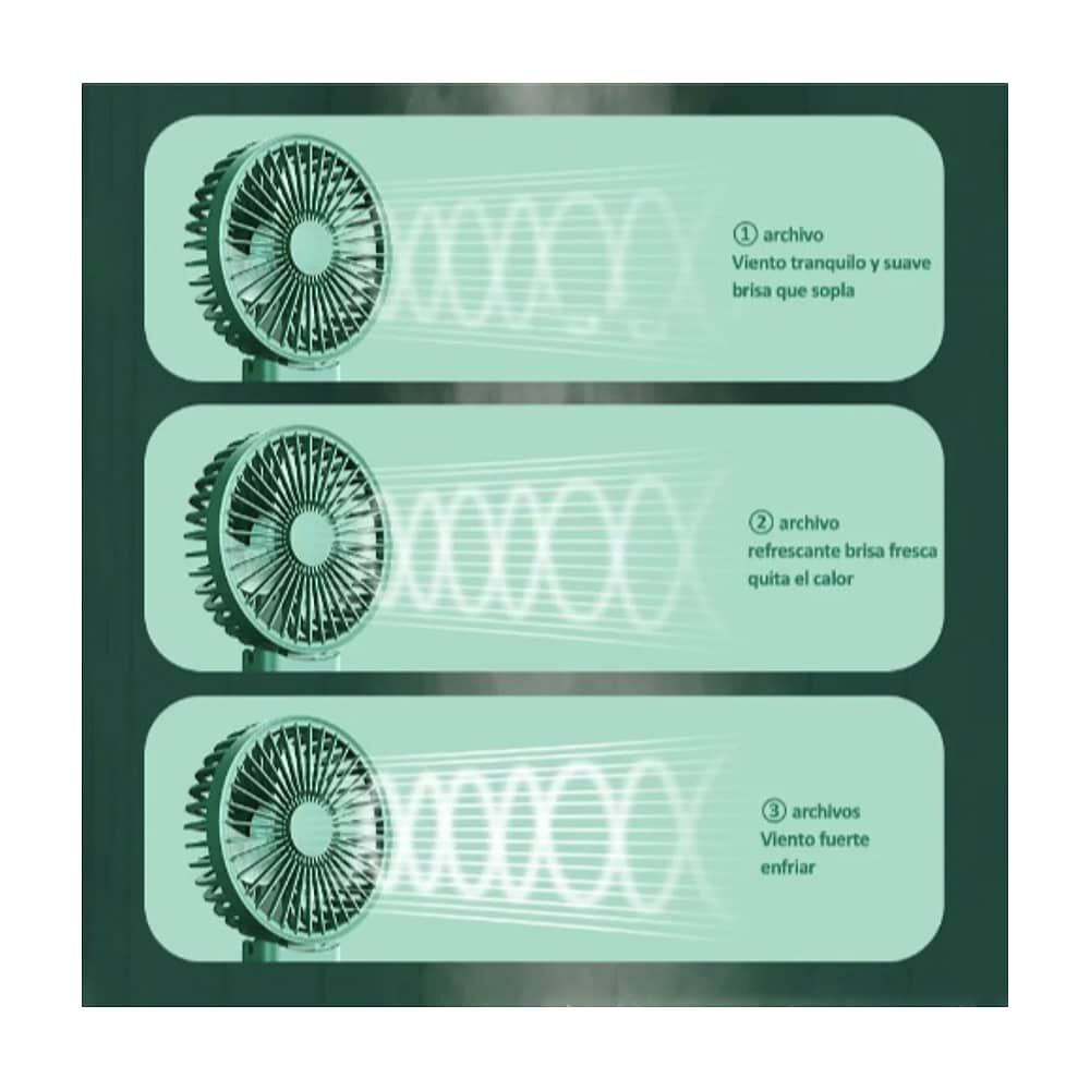 Mini Ventilador Mano Portatil Recargable image number 1.0