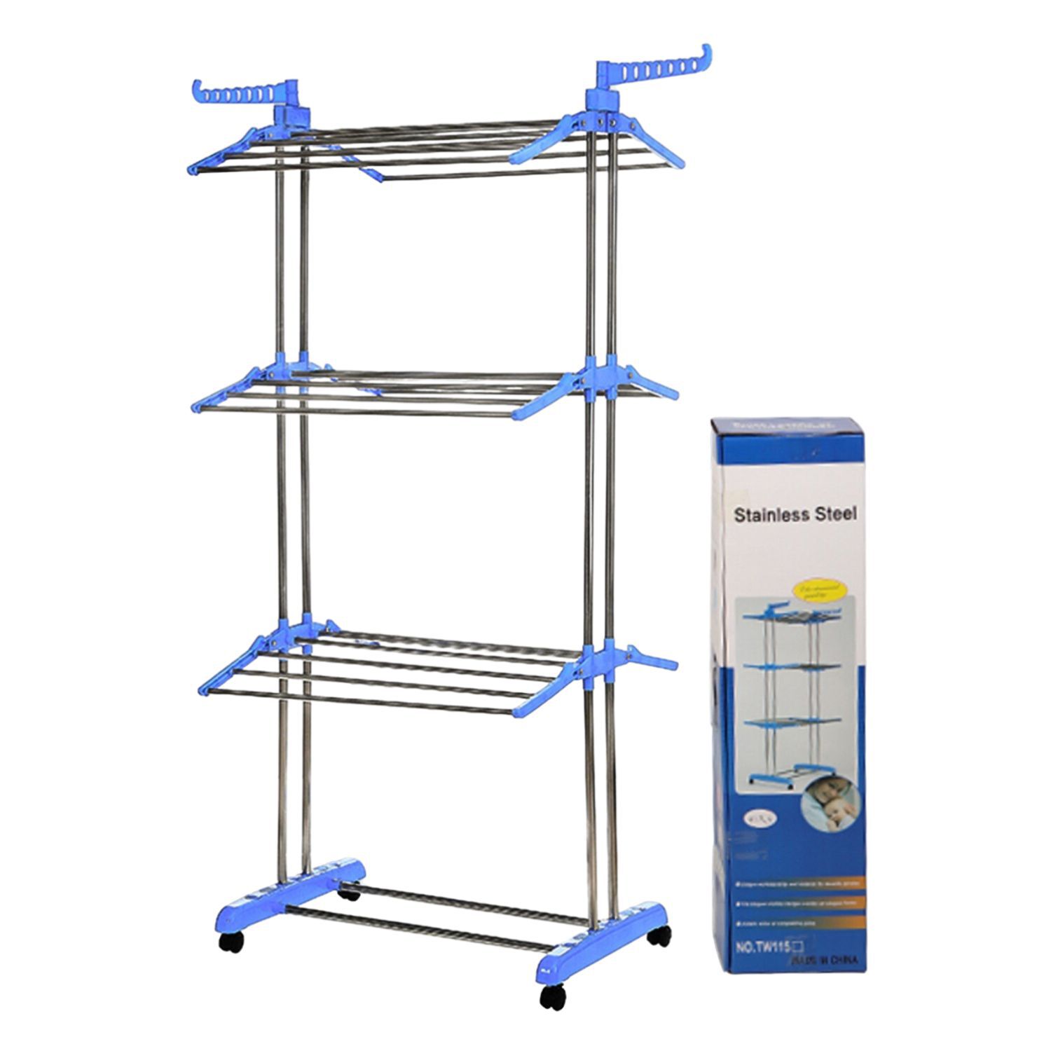 Tendedero Organizador Colgador Ropa Plegable Secador Ropa image number 2.0