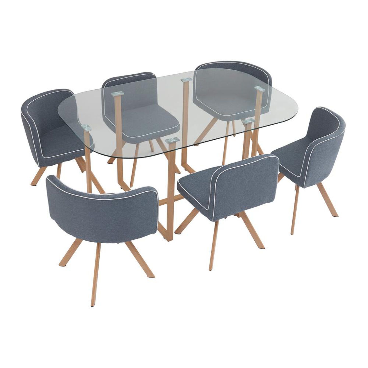 Juego De Comedor Casaideal Pizza / 6 Sillas image number 8.0