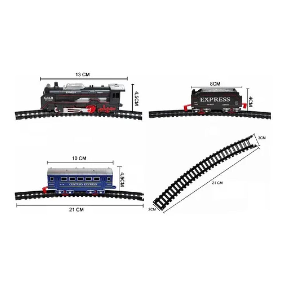 Juguete Tren Locomotora Con Vagones Accesorios Infnatil image number 3.0