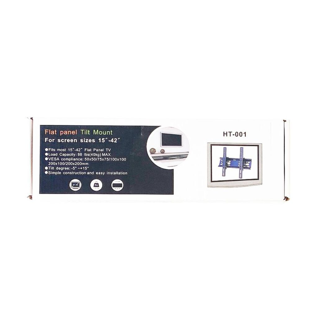 Soporte De Pared Inclinable Ht-001 Para Pantallas Planas Tv 15 42 image number 1.0