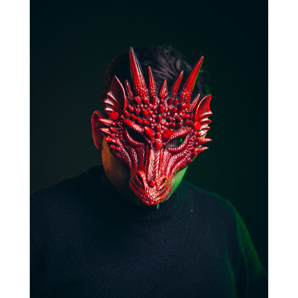 M&aacute;scara De Drag&oacute;n 3d Suave C&oacute;moda Cosplay Halloween Fiesta image number 2.0