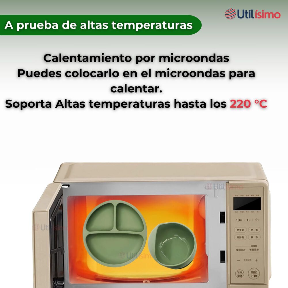 Set De Alimentación Bebé Silicona 5 Piezas Libre Bpa Colores Surtidos image number 6.0