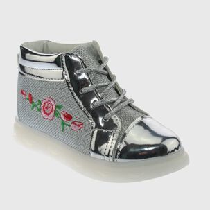 Zapatilla Con Luces Plata Via Franca Art: 10252silver