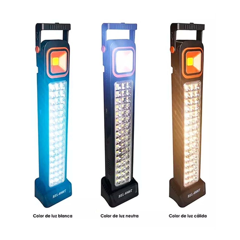 Lámpara De Emergencia Led Hel-6866t Con 48 Leds image number 4.0
