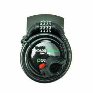 Candado Espiral Onwheels Con Clave 1.2x150cm Negro