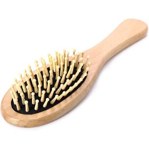 Cepillo Peine Cabello Pelo Con Cerdas De Madera 20 Cms