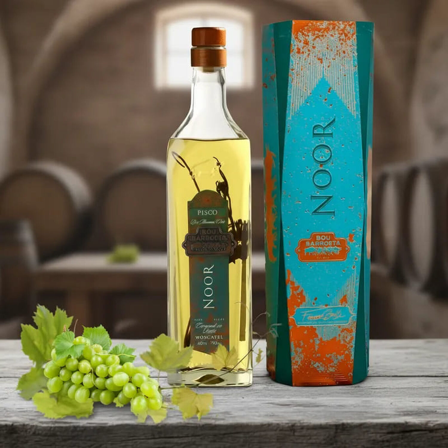 Pisco Bou Barroeta Noor 40 750ml image number 1.0