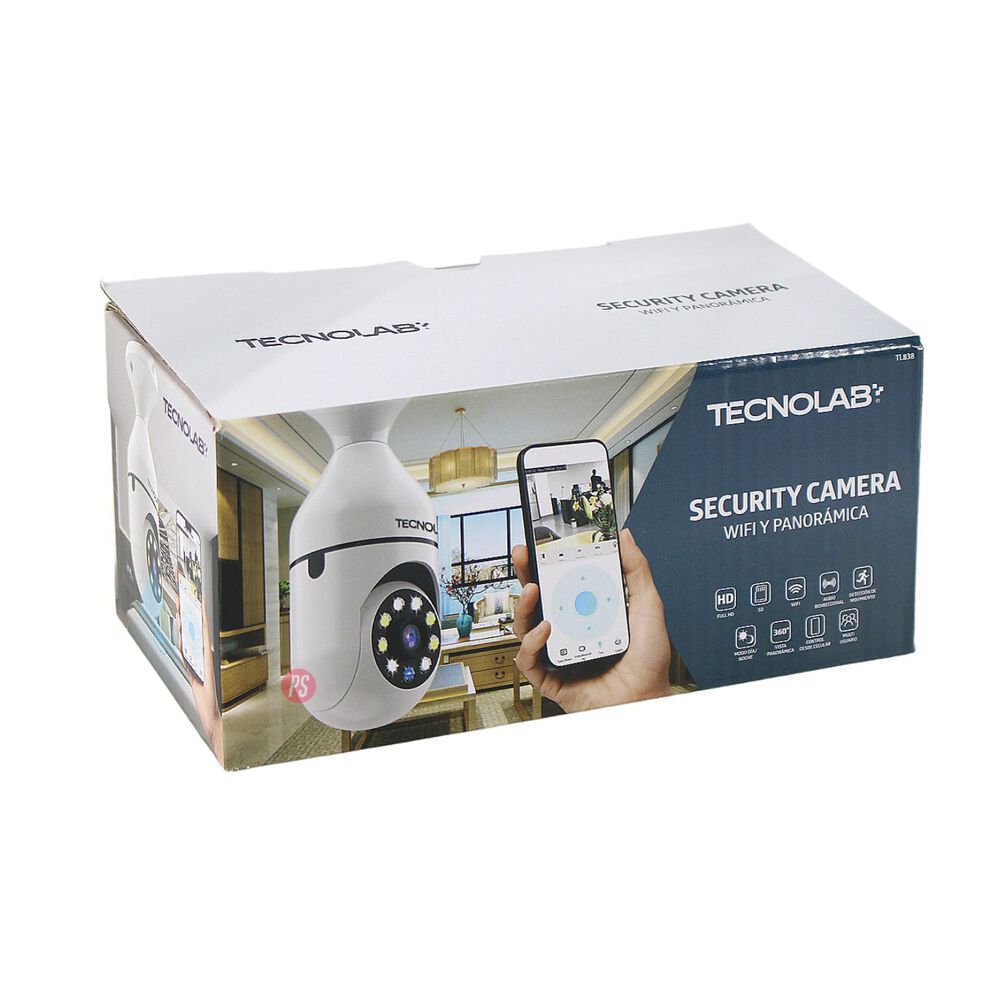 C&aacute;mara Seguridad Soquete Wifi 360 Full Hd Audio Y Luz - Ps image number 4.0