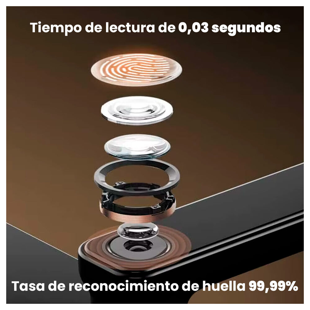 Cerradura Digital Con Huella, Código Y Llave Seguridad Smart image number 3.0