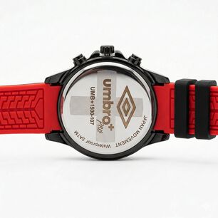 Reloj An&aacute;logo Hombre Umbro Plus Negro/rojo Umbp-1500-107