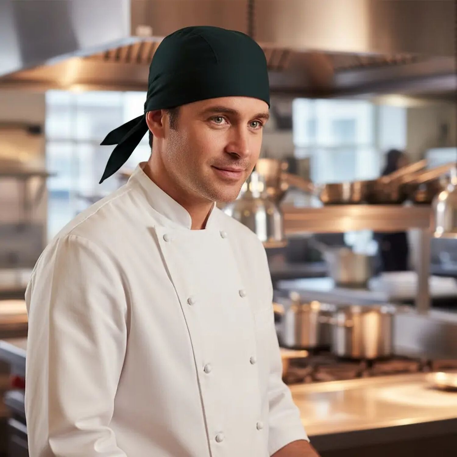 Gorro O Bandana De Cocina Chef Con Lazo Amarrable image number 12.0