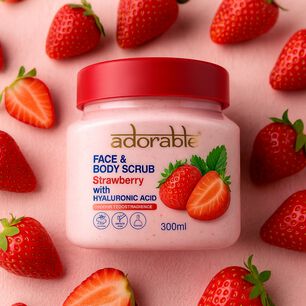 Adorable Exfoliante Frutilla & Acido Hialur&oacute;nico 300 Ml