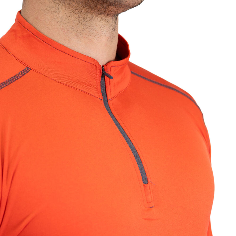 Polera Dry Fit Hw Spx Manga Larga Hombre Orange image number 4.0