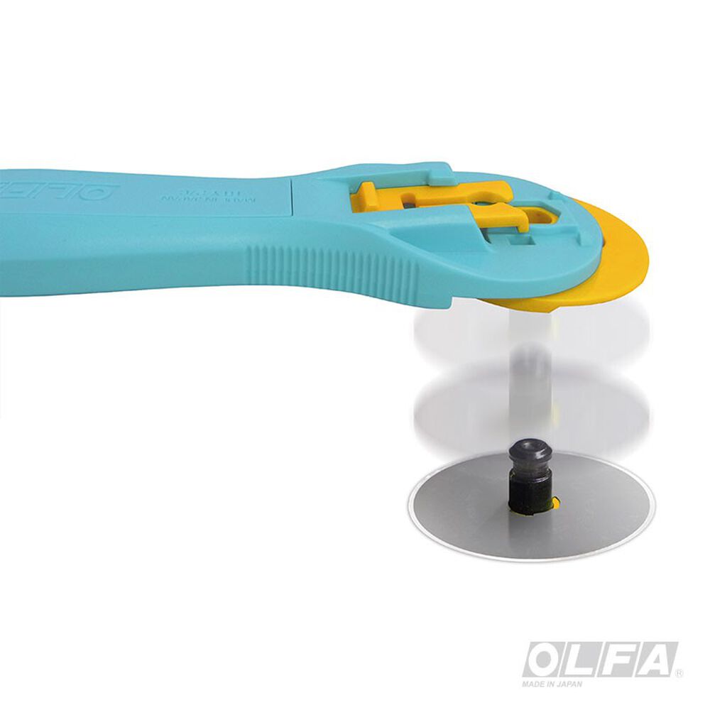 Cuchillo Olfa Rotativo Para Tela 45 Mm Aqua image number 2.0