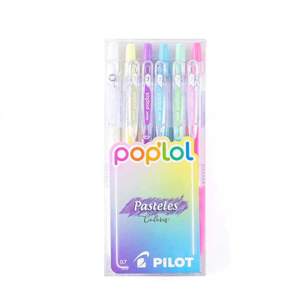 Set Lápiz Gel Poplol 0.7 6un Pasteles - Pilot image number 0.0