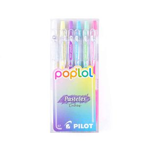 Set Lápiz Gel Poplol 0.7 6un Pasteles - Pilot