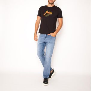 Jeans Tiro Medio Straight Hombre Ellus