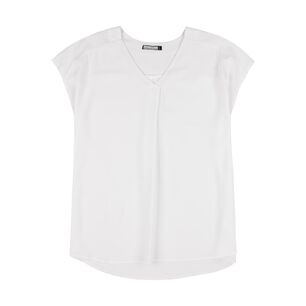 Blusa Manga Corta Cuello V Mujer Lesage