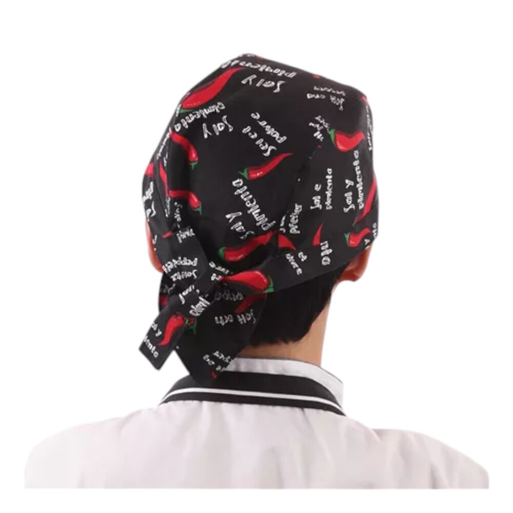 Gorro O Bandana De Cocina Chef Con Lazo Amarrable image number 5.0