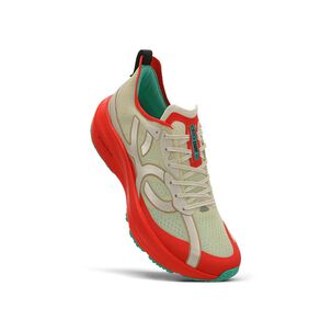Zapatilla Running Mujer Corre 4 Celeste/rojo/arena