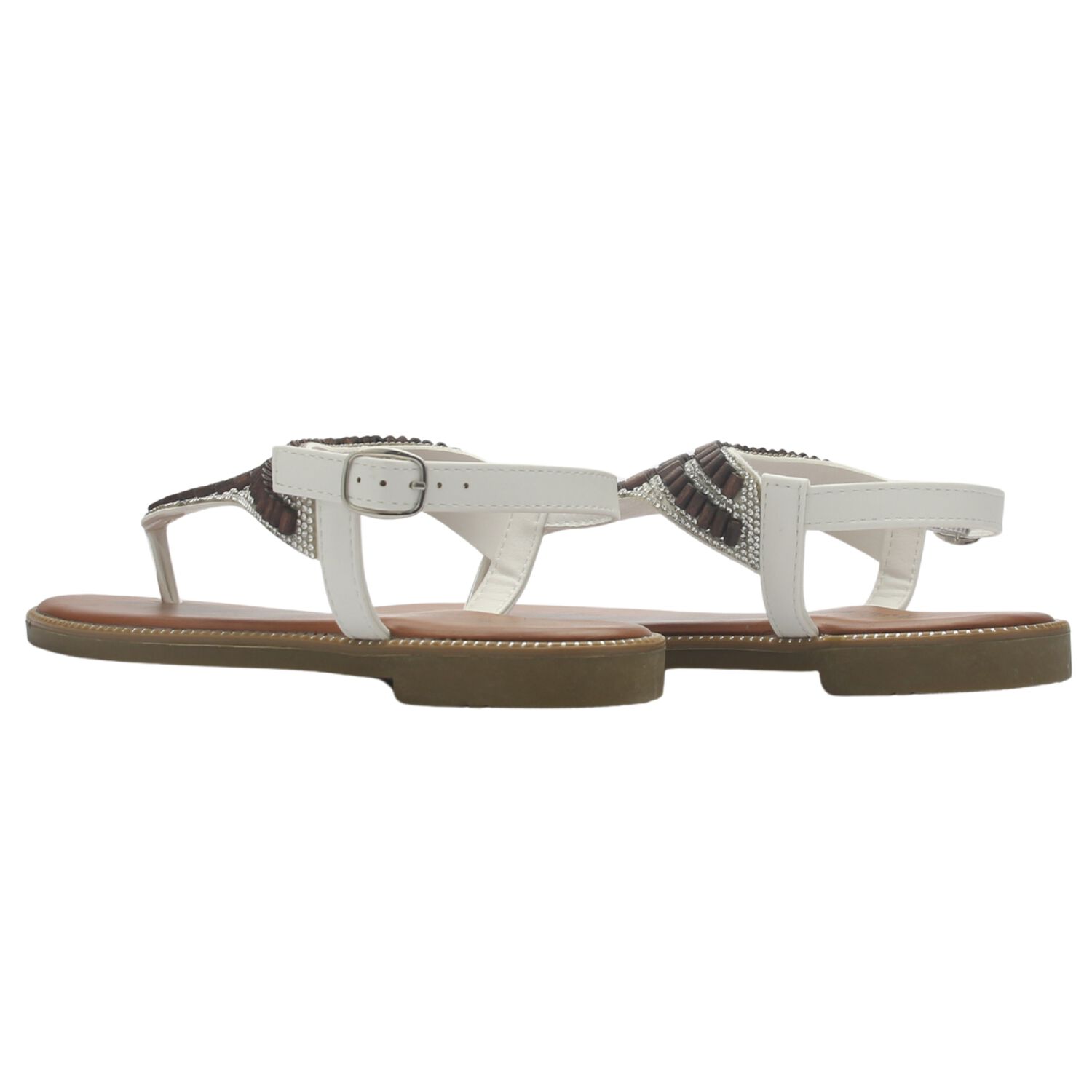 Sandalia Mujer Casual Blanco Chalada Buckel-5 image number 5.0