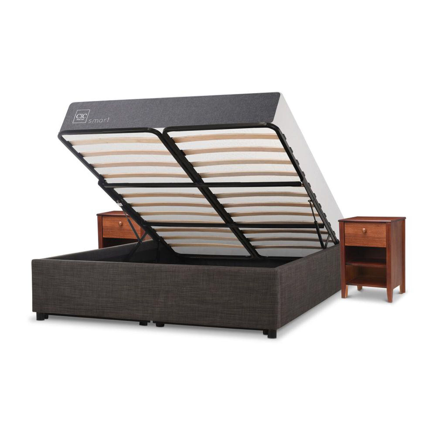Cama Ba&uacute;l Cic Smart / 2 Plazas / Base Normal + Velador image number 6.0