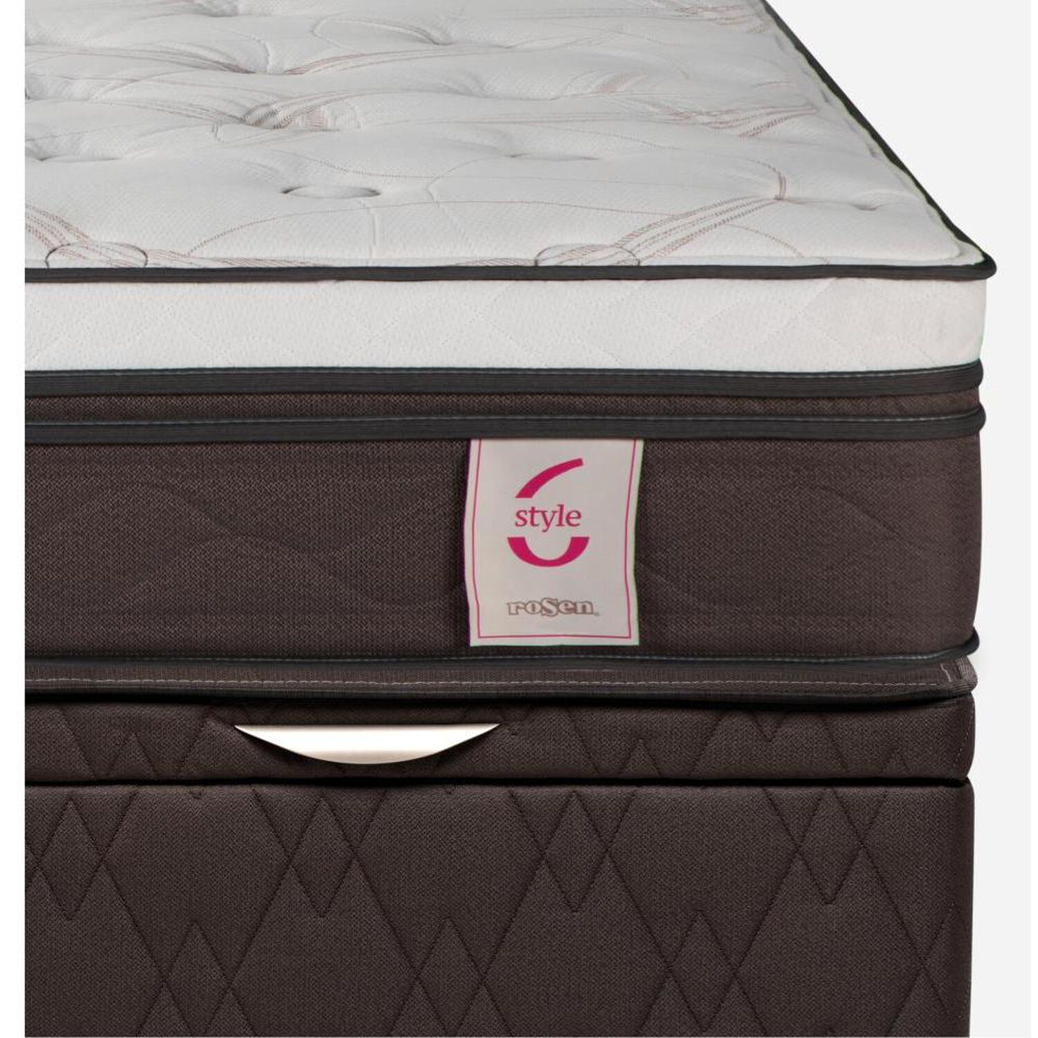 Cama Ba&uacute;l Rosen New Style 6 / 2 Plazas / Base Normal + Set De Maderas image number 4.0