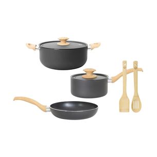 Bater&iacute;a De Cocina Ilko Black / 7 Piezas