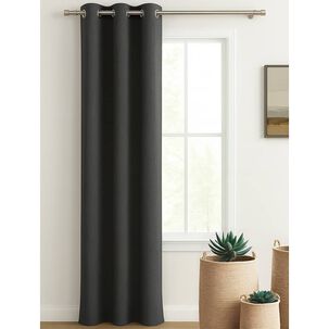 Cortina Engomada Termica 100% Blackout De Tipo Lino