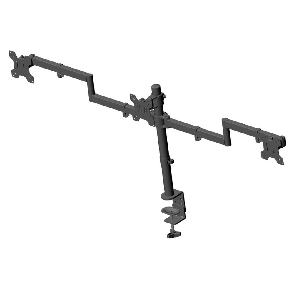 Soporte Para 3 Monitores 13 A 27 Articulado 24kg Max. Color Negro Brasforma image number 2.0