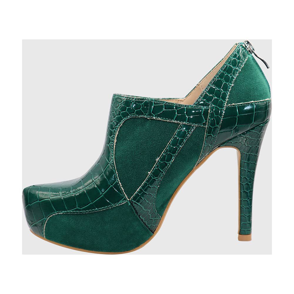 Botin Taco Aguja Verde image number 3.0