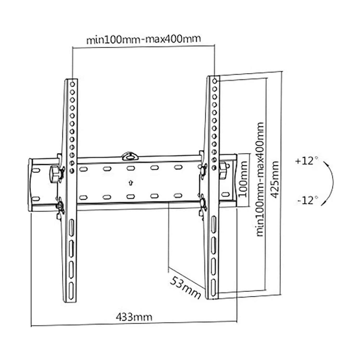 Soporte De Televisor 32 A 55 Pulgadas Macrotel Mv102m image number 3.0