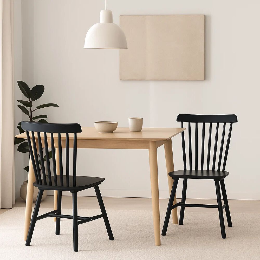 Pack De 2 Sillas Windsor Madera - Negra image number 2.0