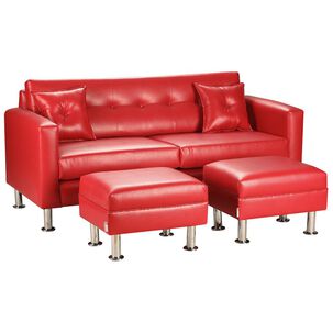 Sofá Bodevir New Retro / 3 Cuerpos + 2 Pouf