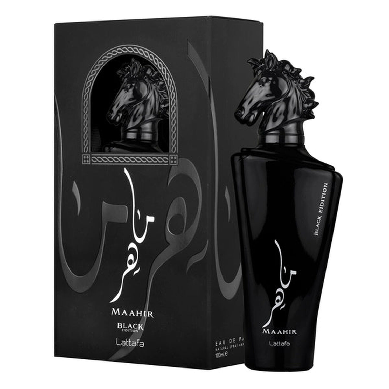 Maahir Black Edition 100ml Unisex Lattafa Perfume image number 0.0