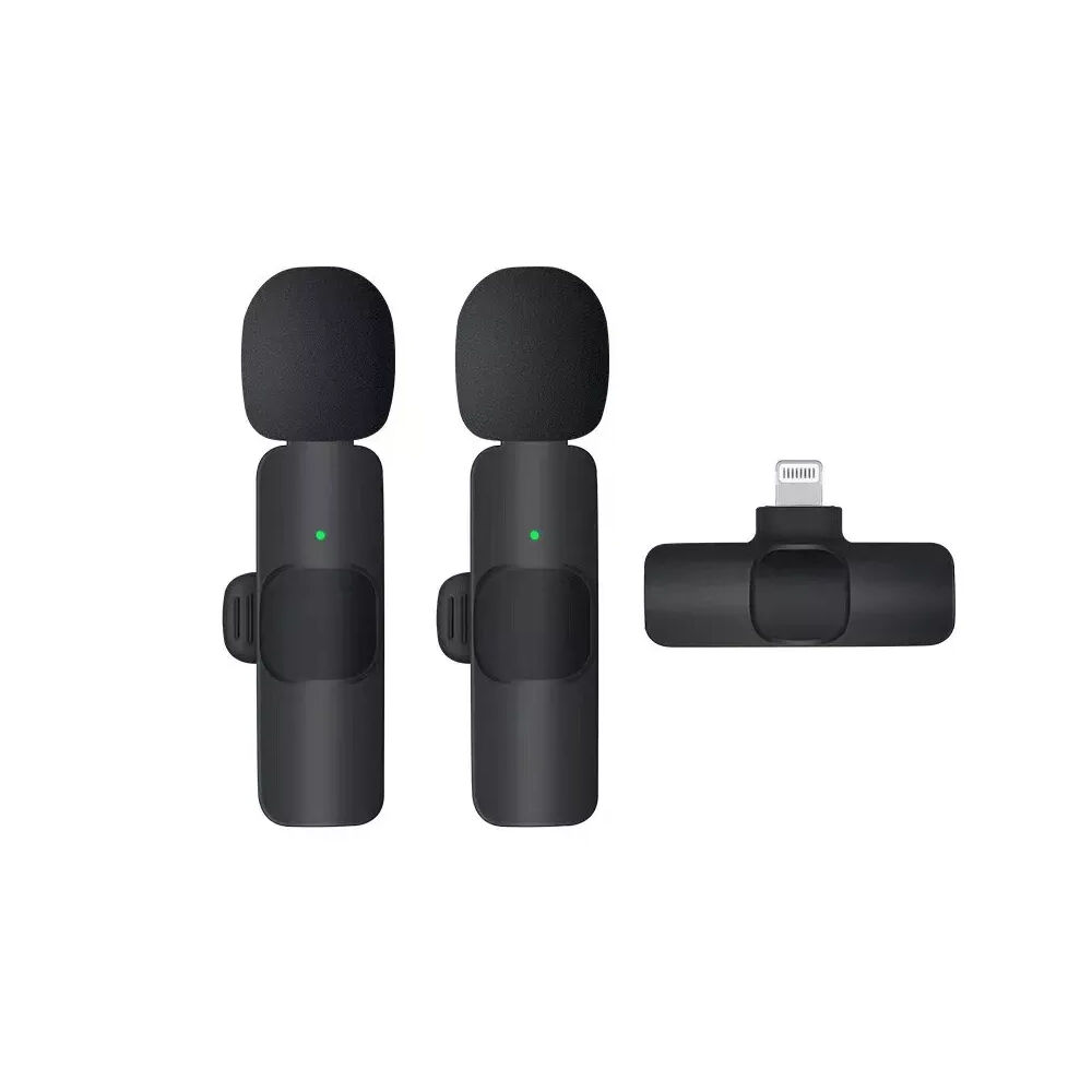 Micrófono Lavalier Inalámbrico Portátil Para Ios 2 Unidades image number 1.0
